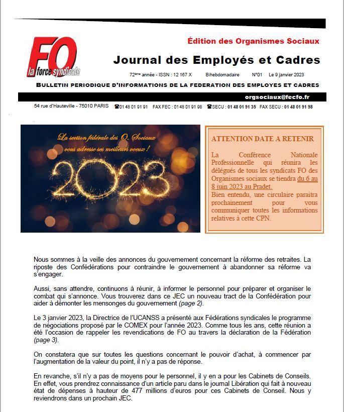 Info retraite 2023