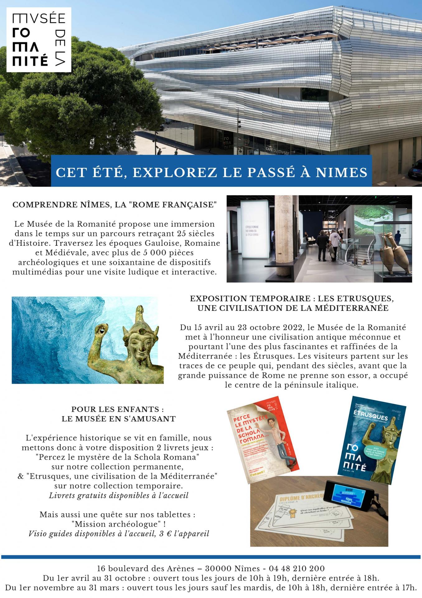 Musee de la romanite affiche ete 2022